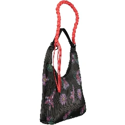 Nero Polyurethane Women Handbag