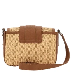 FLAP BAG RAFFIA