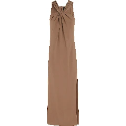 ABITO CON NODO INCROCIATO CREPE DE CHINE