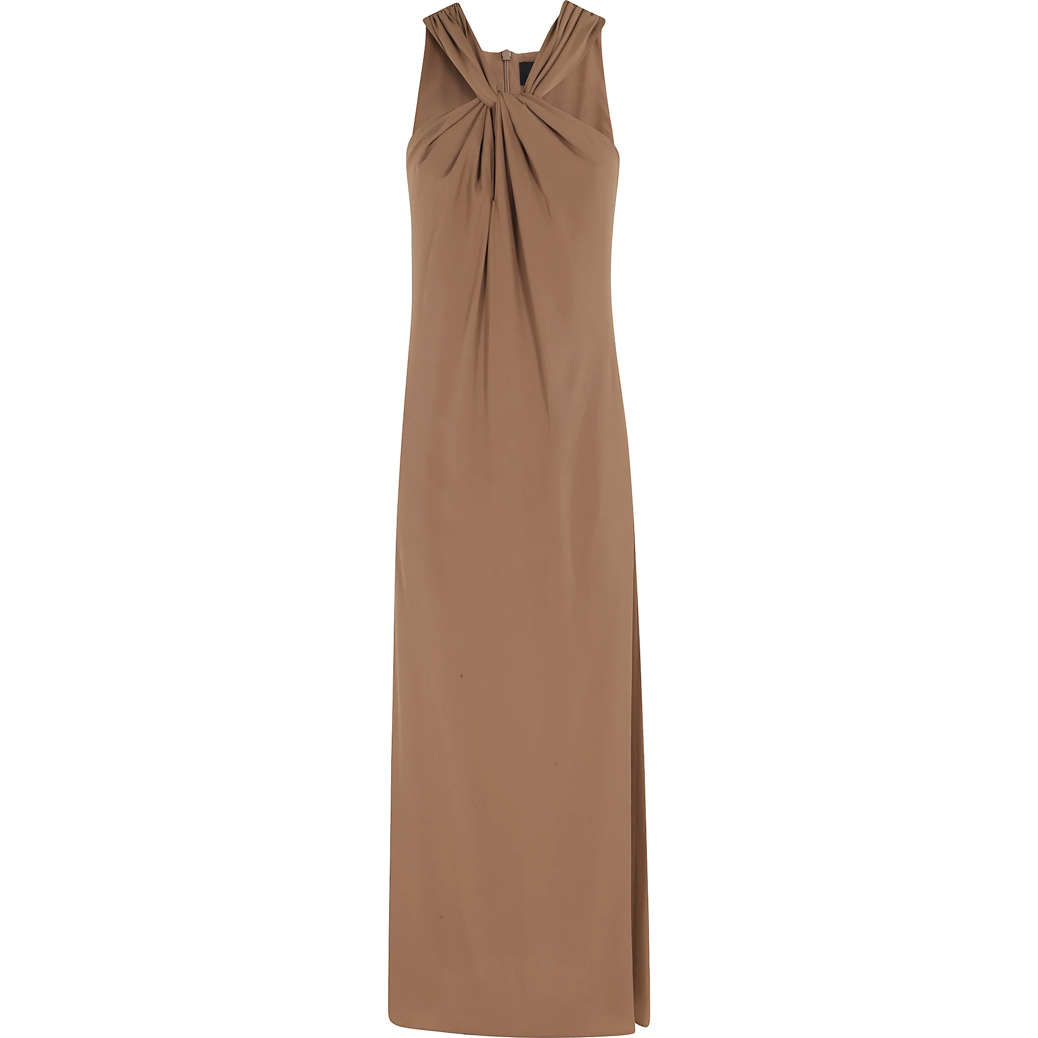 ABITO CON NODO INCROCIATO CREPE DE CHINE