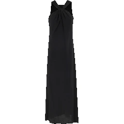 ABITO CON NODO INCROCIATO CREPE DE CHINE