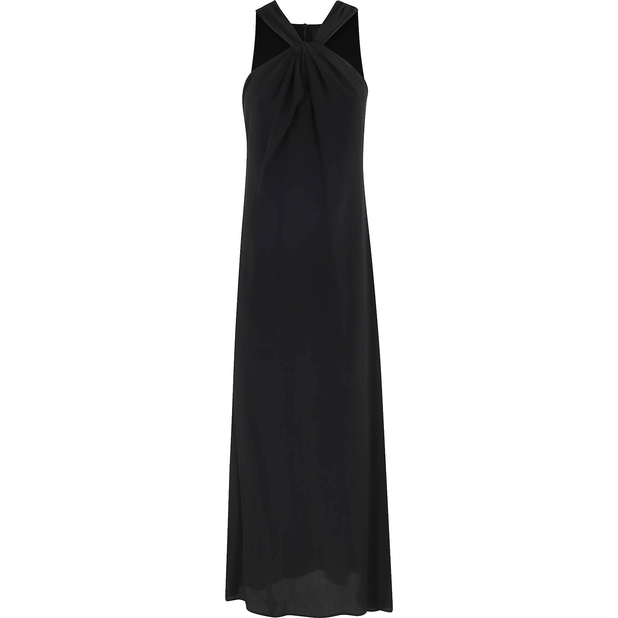 ABITO CON NODO INCROCIATO CREPE DE CHINE