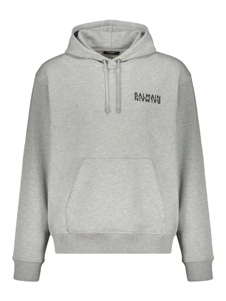 Gray Cotton Hoodie