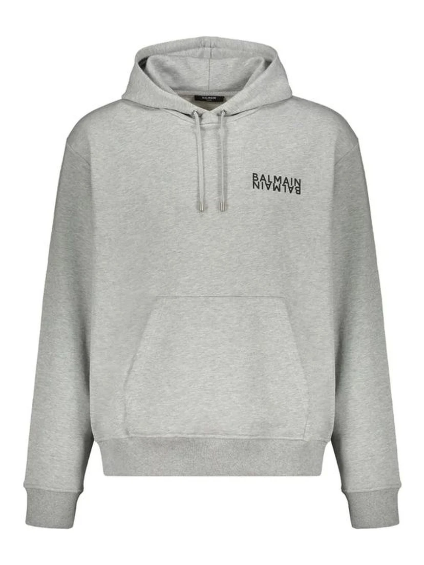 Gray Cotton Hoodie