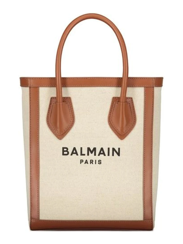 Brown Cotton Tote Bag