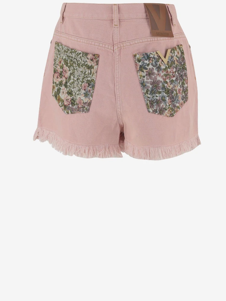 Pink denim shorts alternative