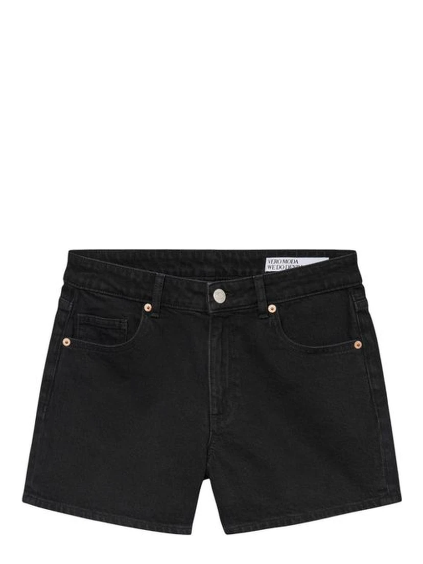 Black Cotton Shorts
