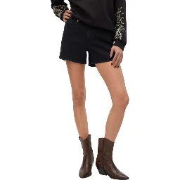 Black Cotton Shorts