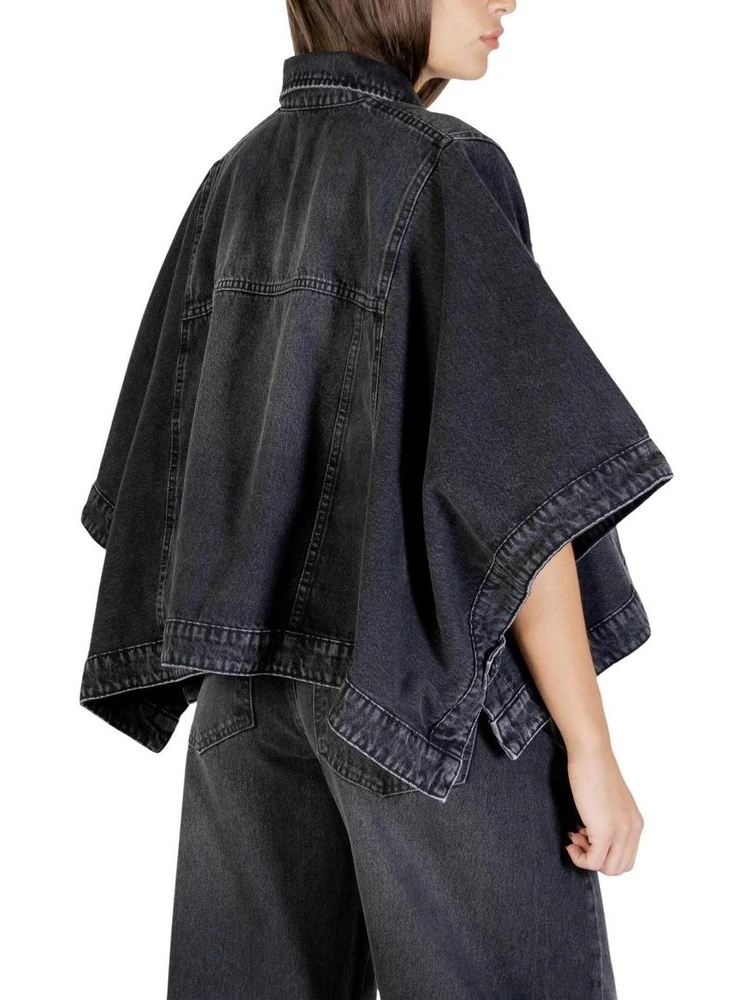Black Cotton Denim Jacket alternative