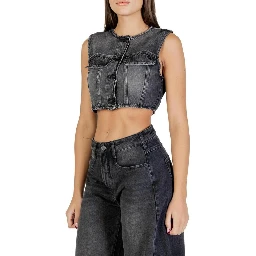 Black Cotton Waistcoat