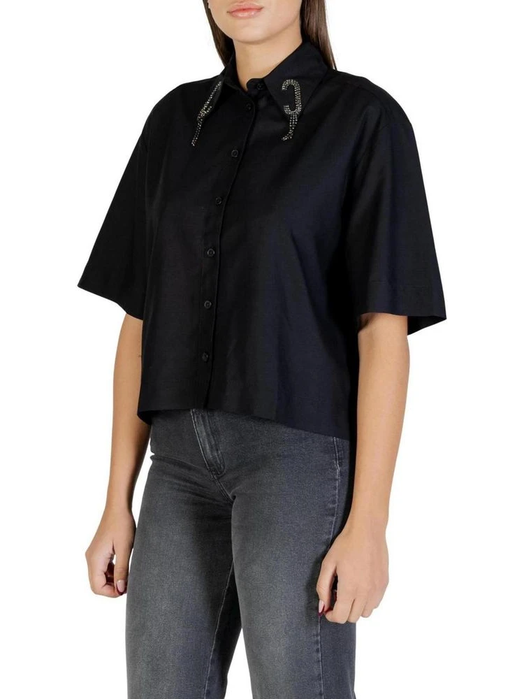 Black Viscose Shortsleeve Shirt alternative
