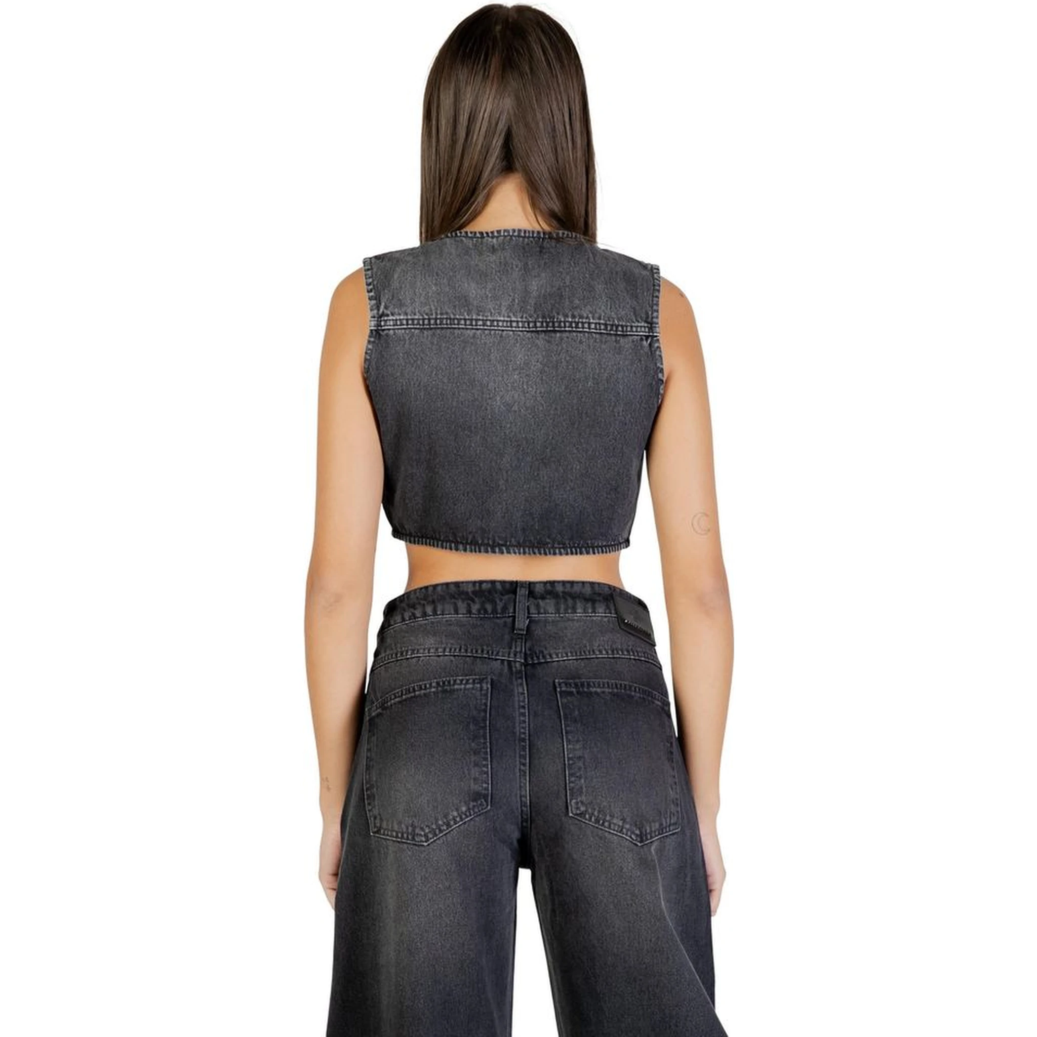 Black Cotton Waistcoat