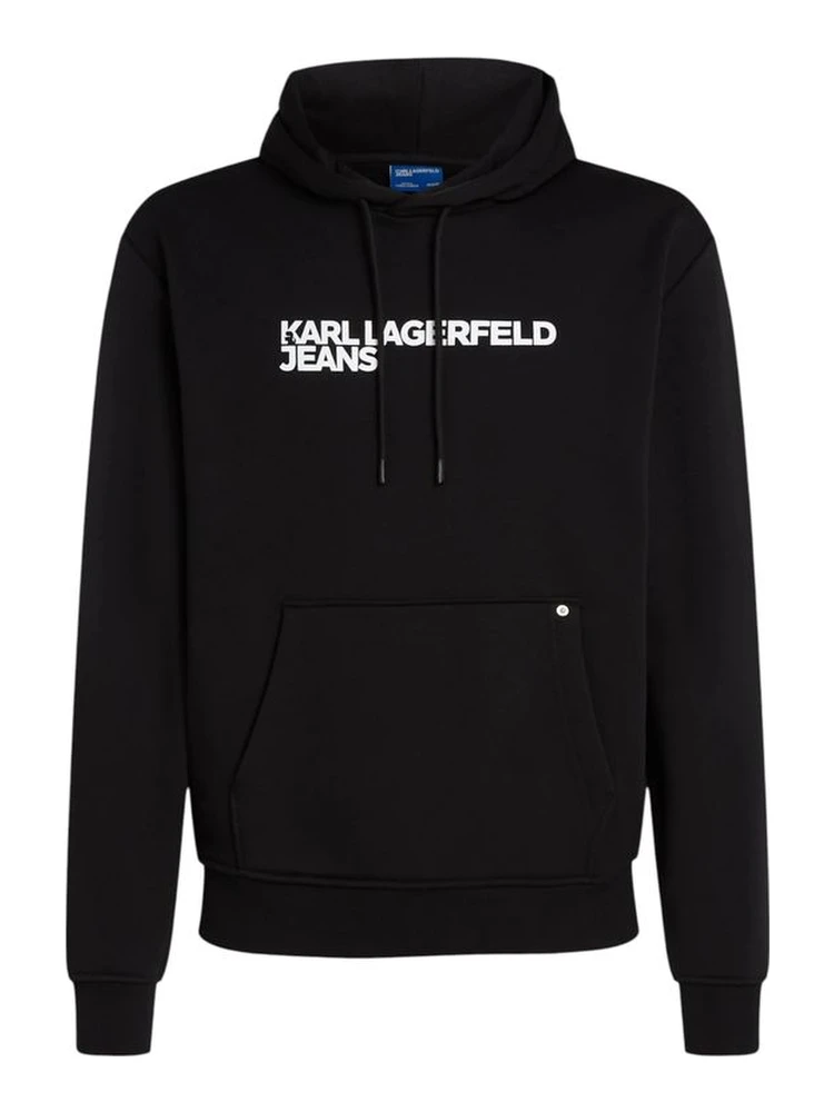 Black Cotton Hoodie