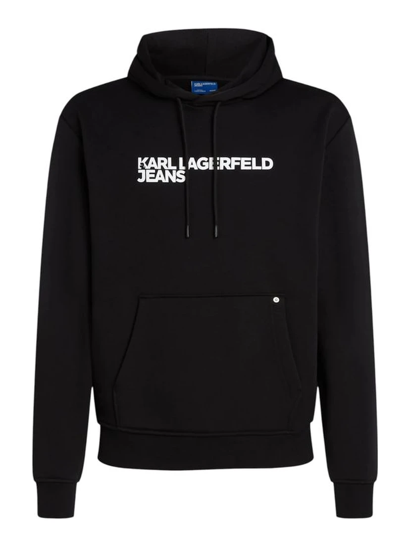 Black Cotton Hoodie