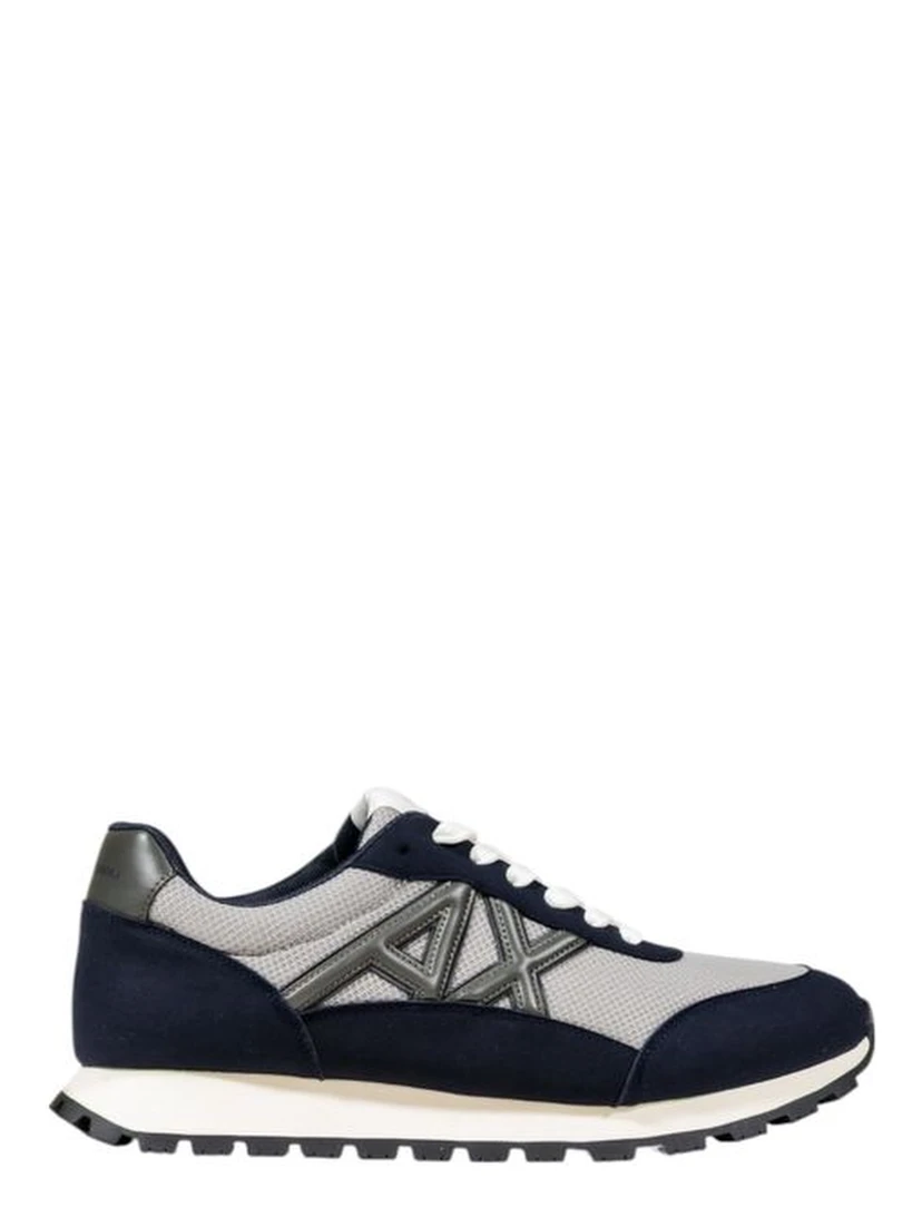 Bicolor Polyester Athletic Sneakers