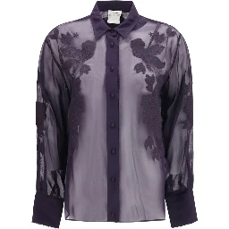 Blue Viscose Blouse