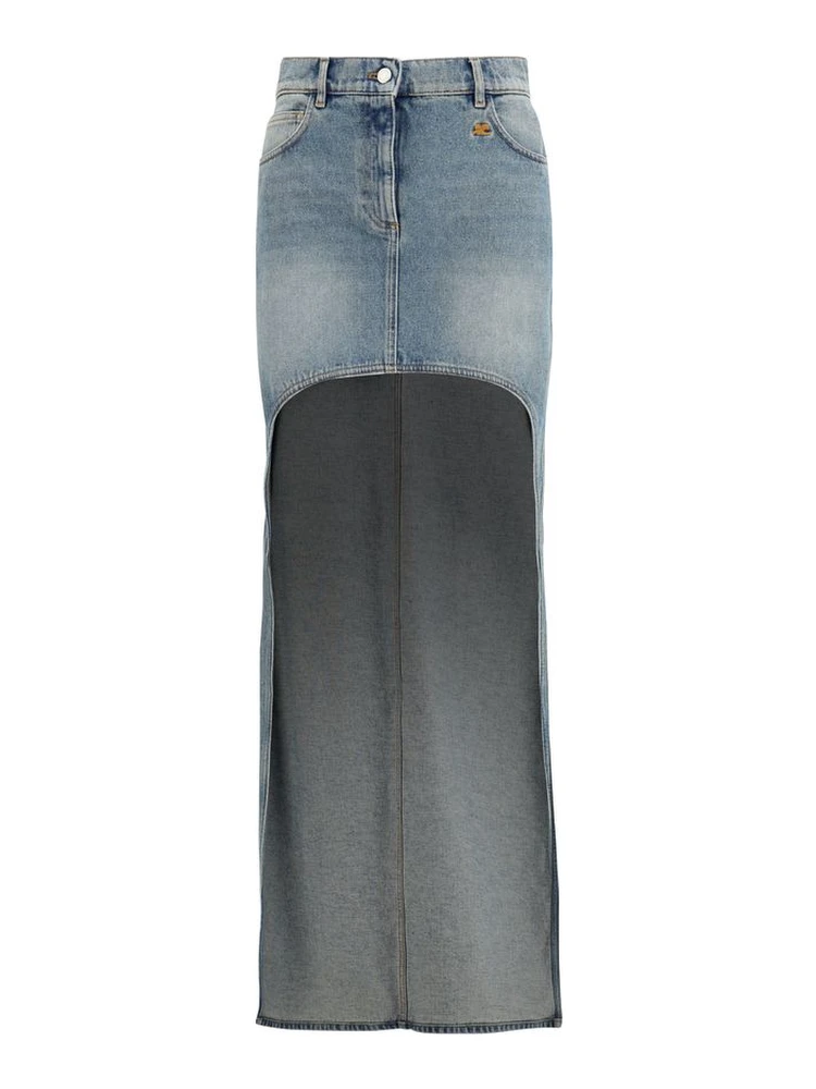Blue Denim Skirt
