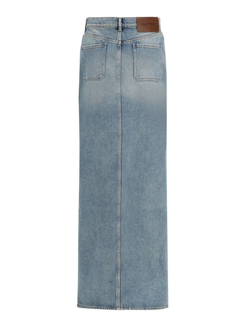Blue Denim Skirt