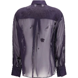 Blue Viscose Blouse