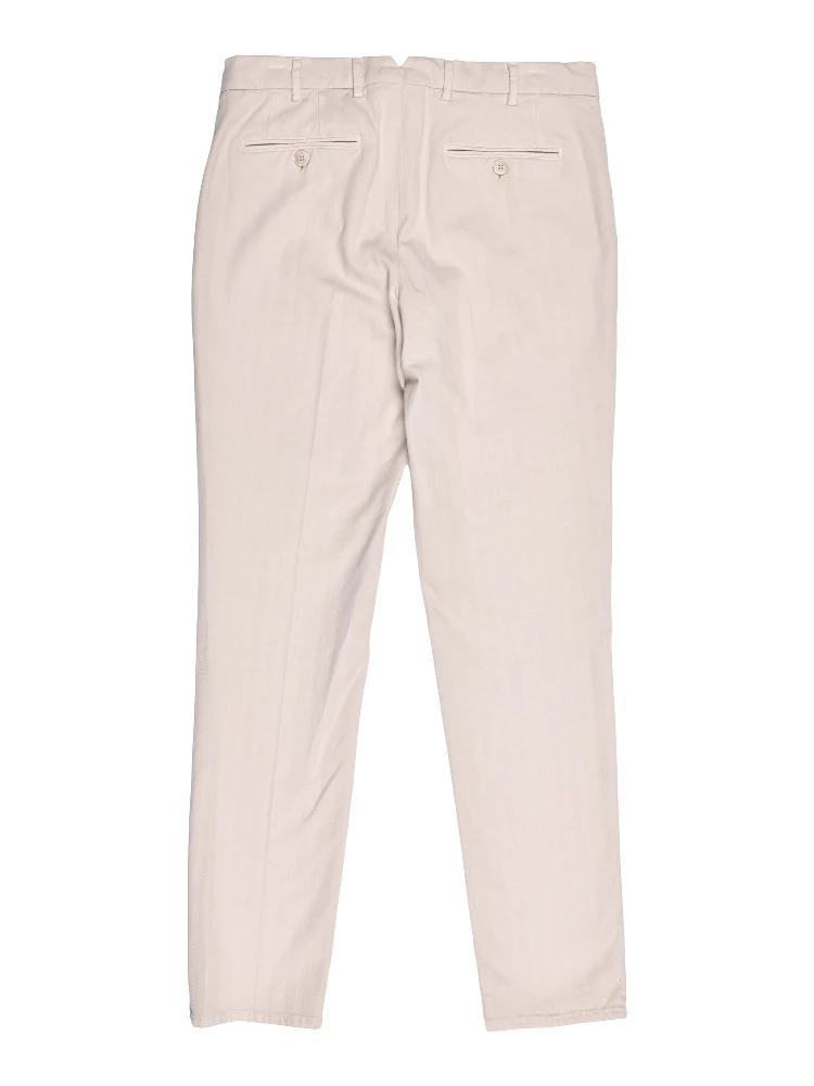 Beige Cotton Casual Pants alternative