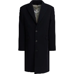 SINGLE-BREASTED WOOL COAT