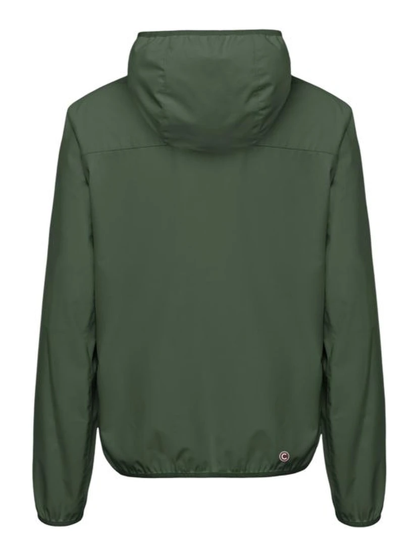 Green Polyester Shell Jacket