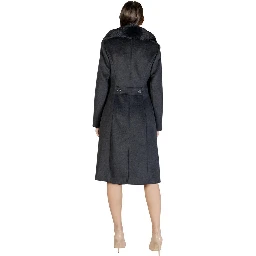 Gray Polyester Coat