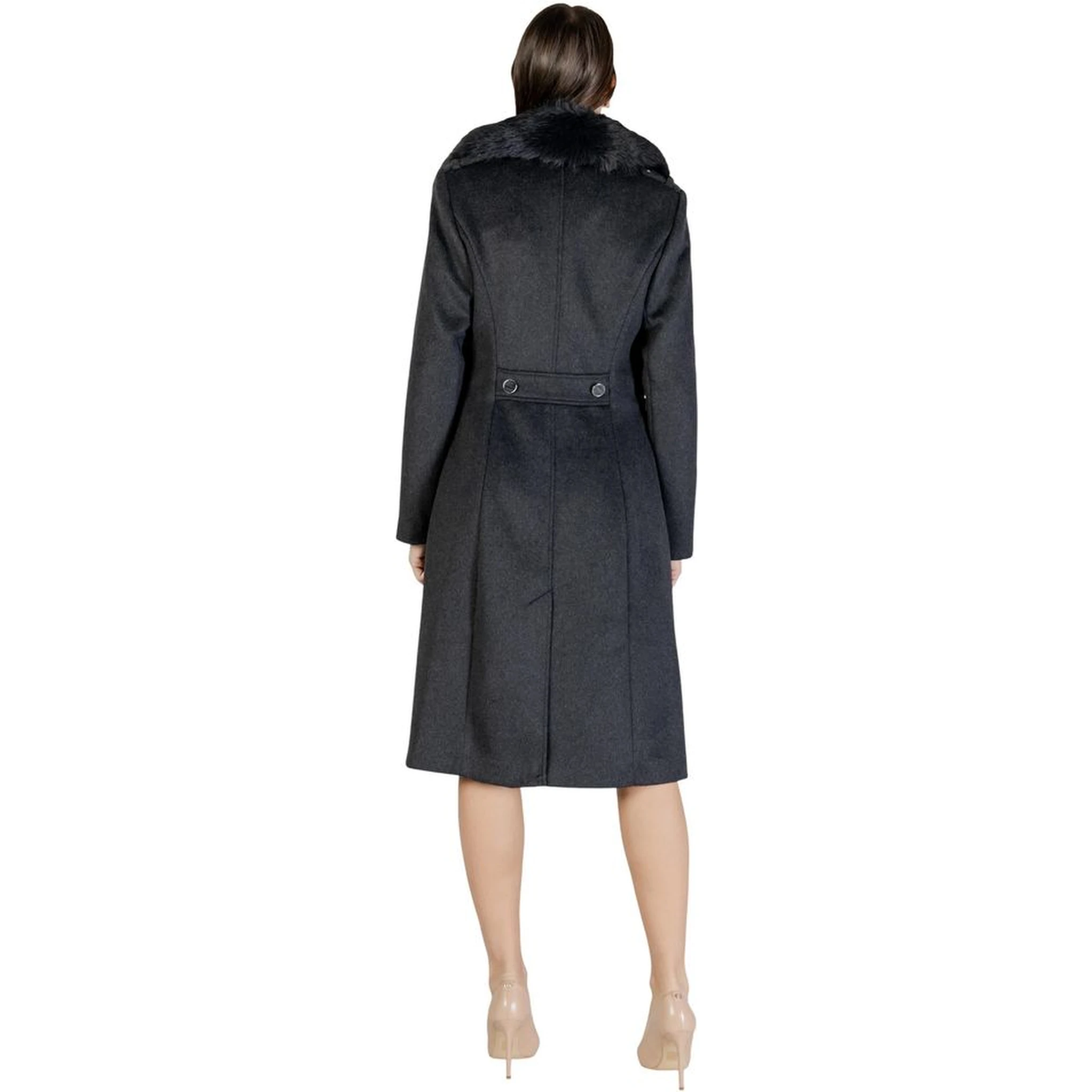Gray Polyester Coat