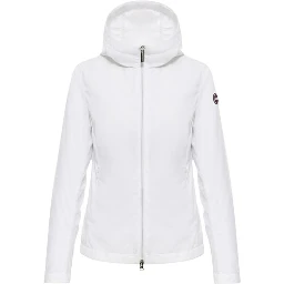 White Polyester Shell Jacket