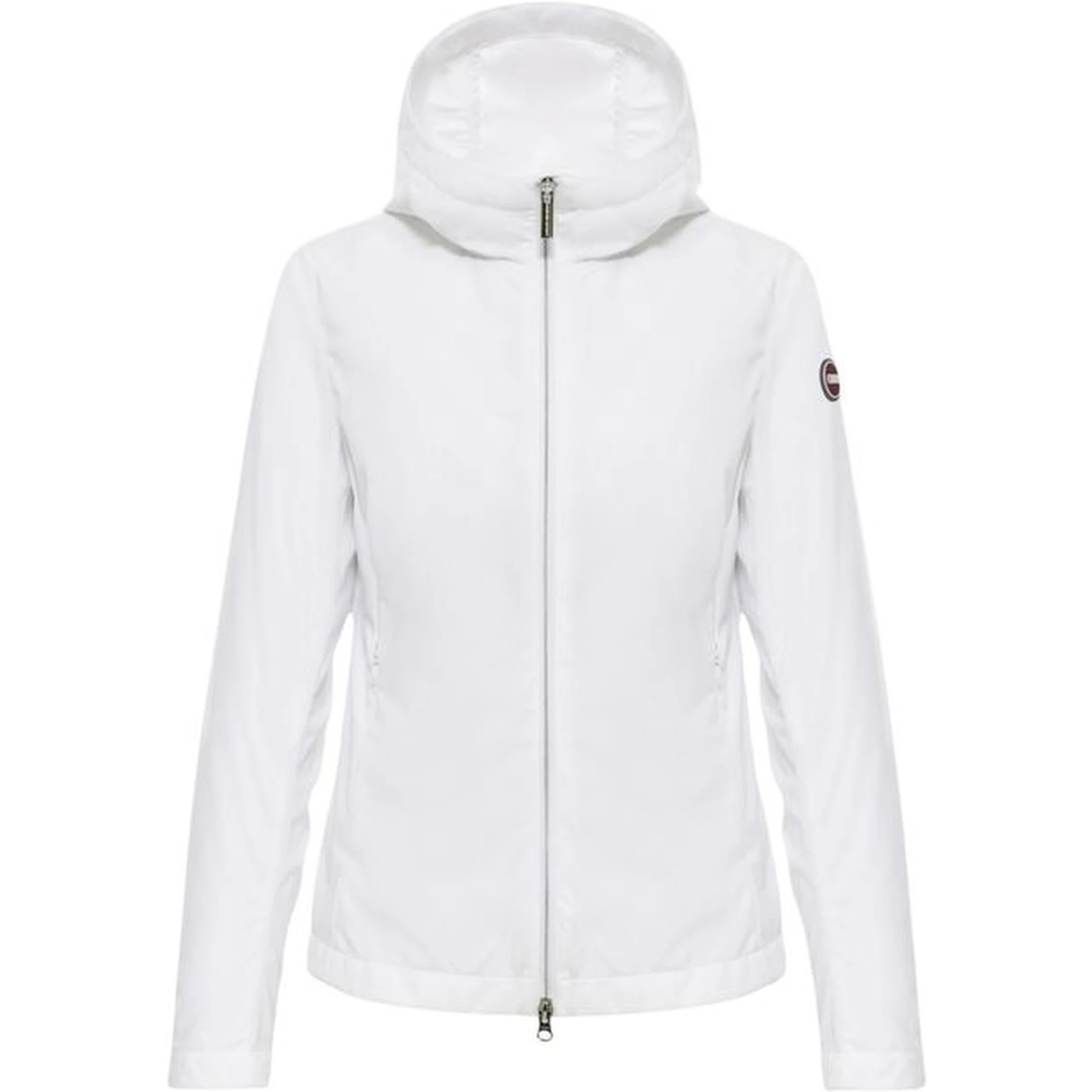 White Polyester Shell Jacket