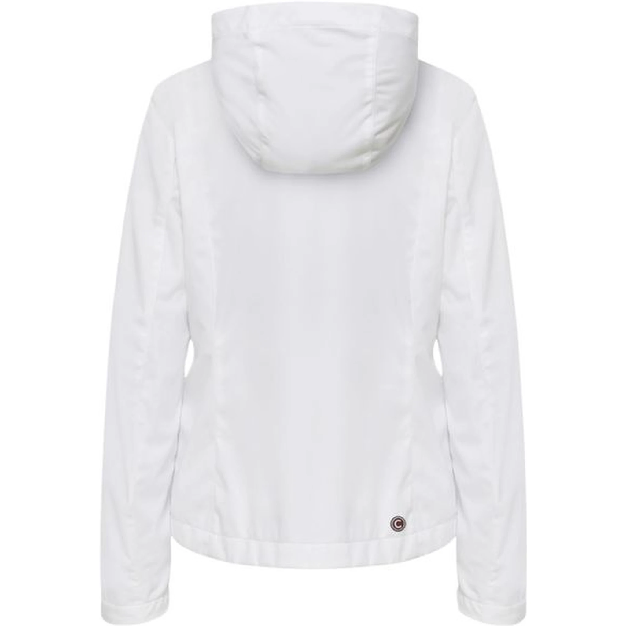 White Polyester Shell Jacket