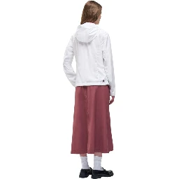 White Polyester Shell Jacket