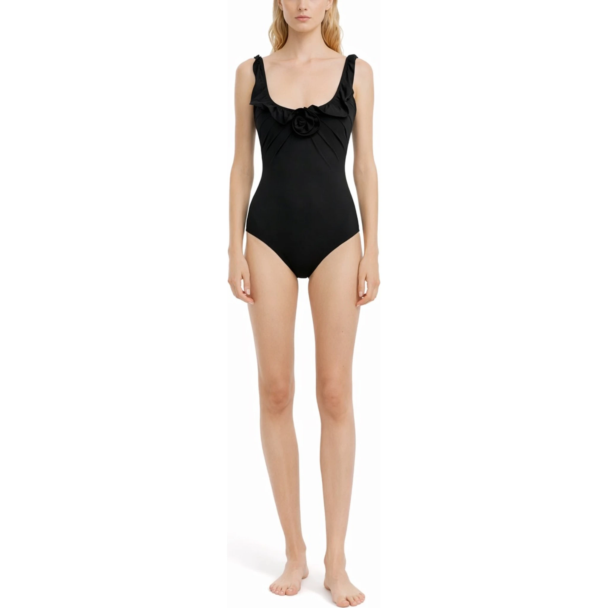 SWIMSUIT WITH FLOWER DETAIL