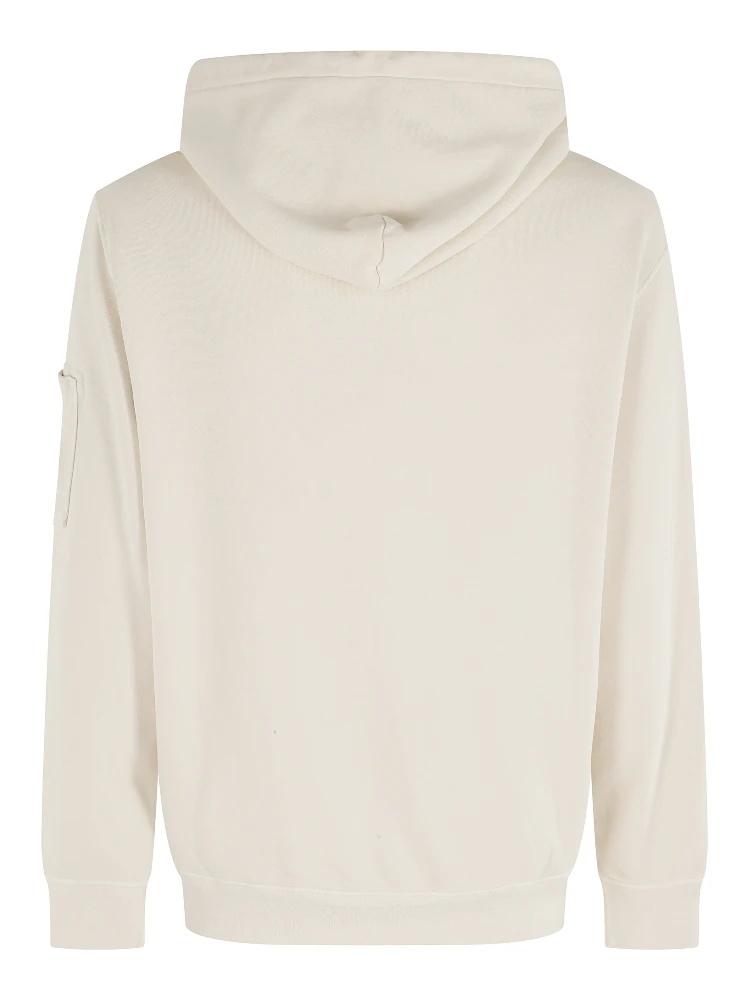 COTTON DIAGONAL FLEECE HOODED LENS SWEATSHIRT alternative