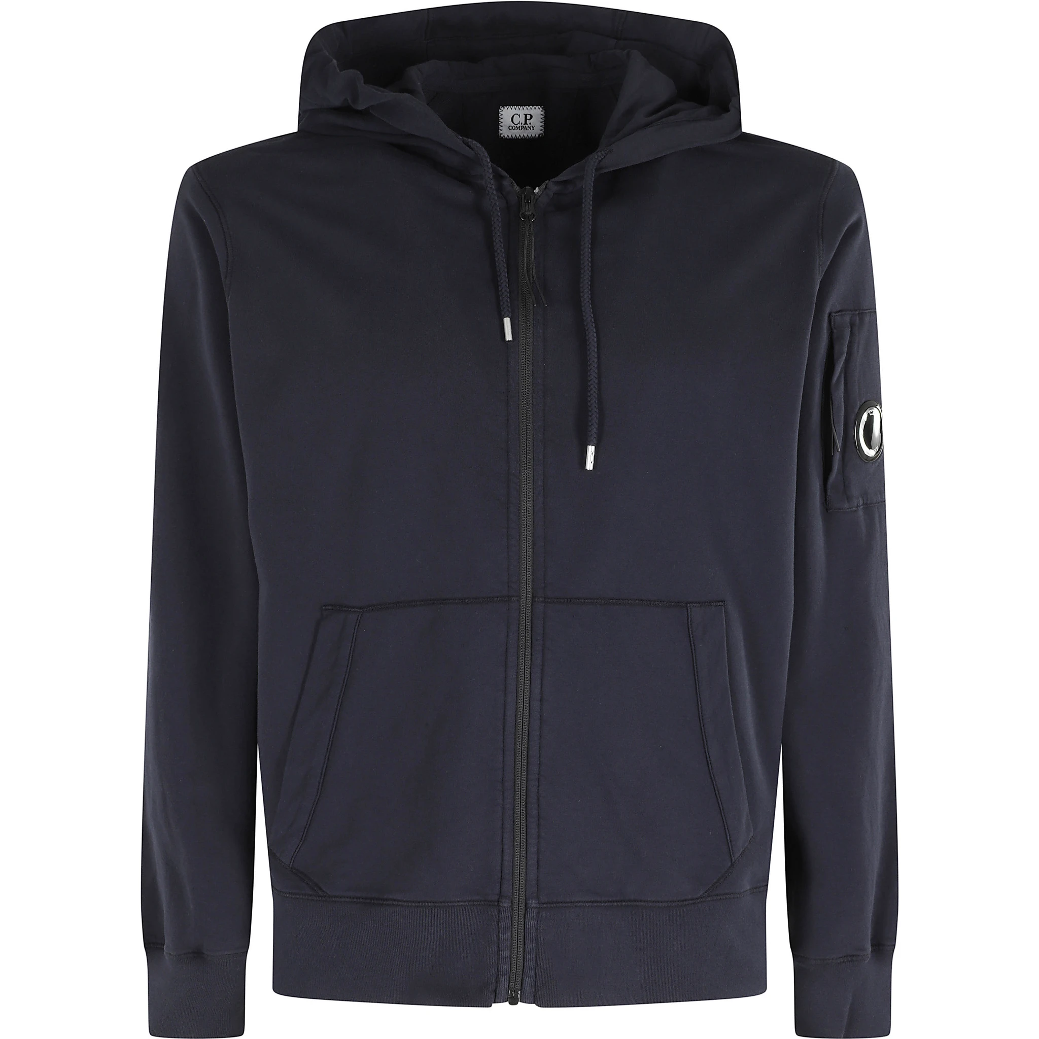 LIGHT FLEECE ZIP HOODED LENS SWEATSHIRT