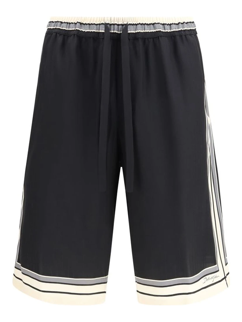 Multicolor Silk Shorts