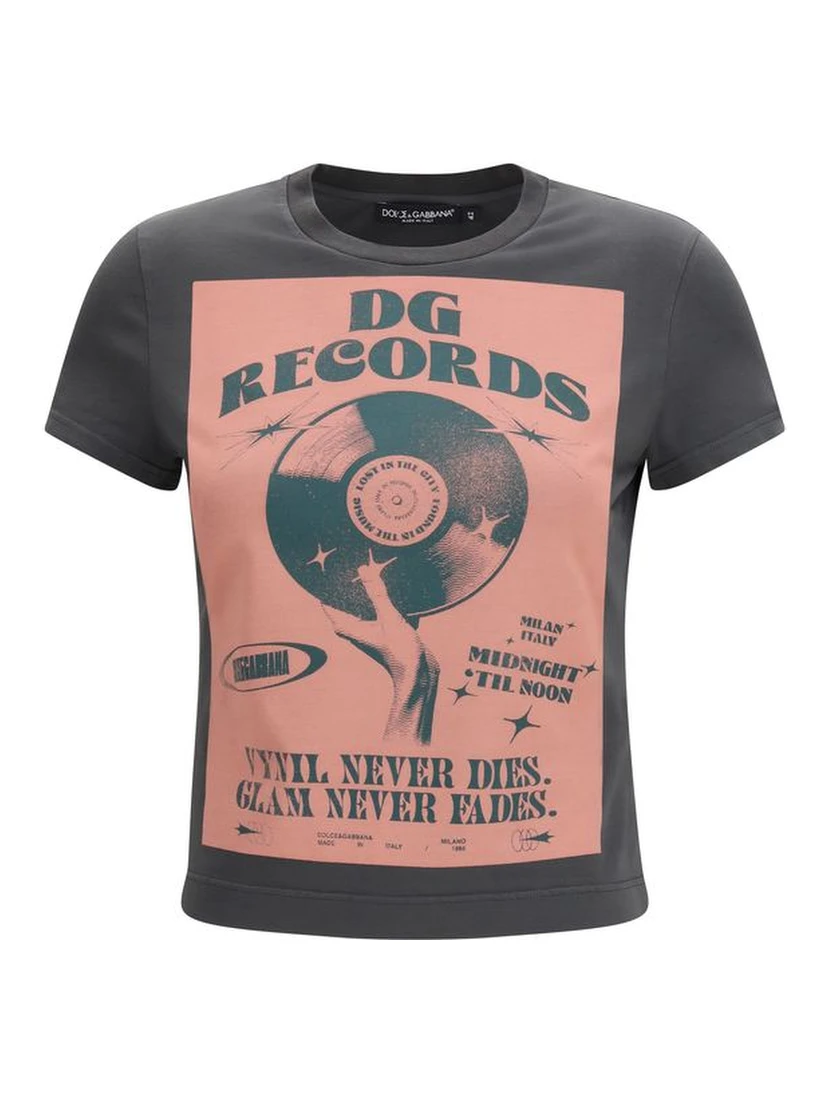 Gray Cotton T-Shirt