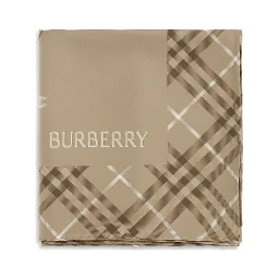 Beige Silk Scarf