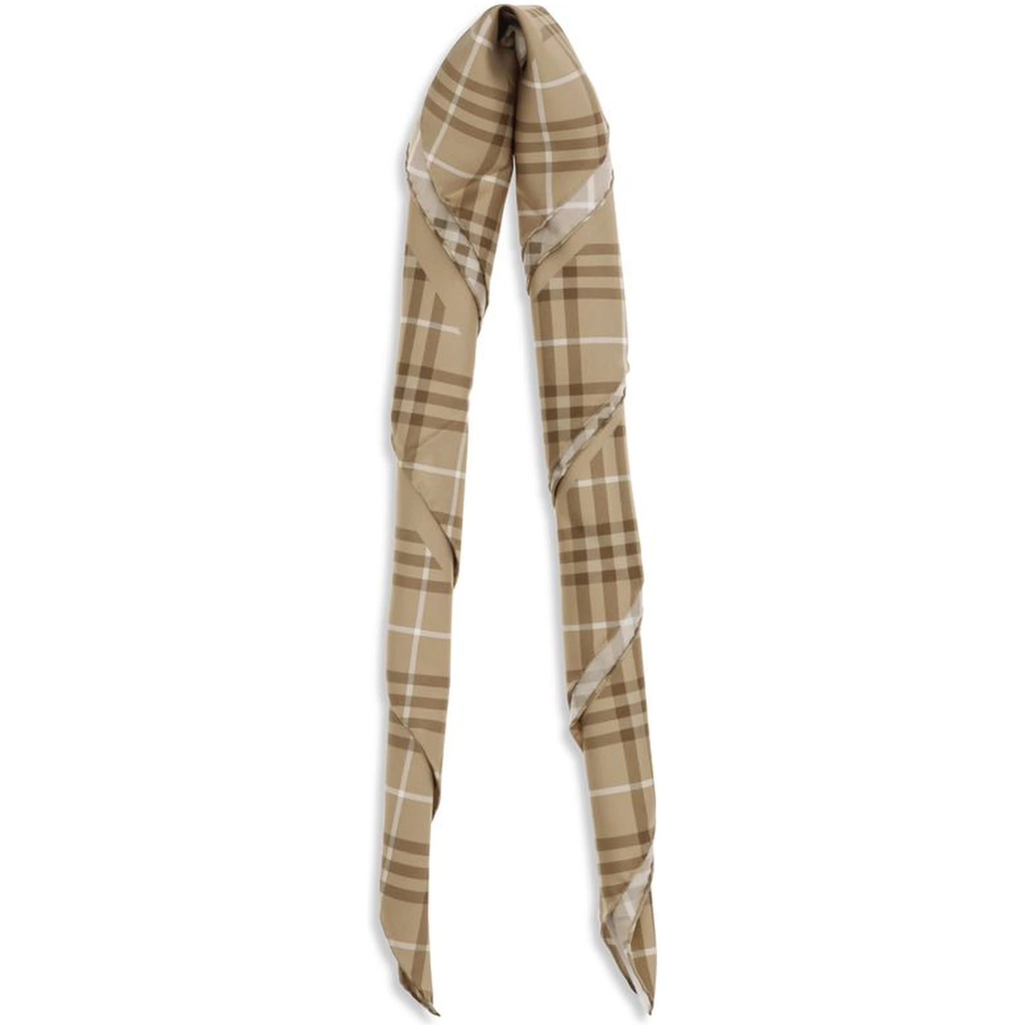 Beige Silk Scarf