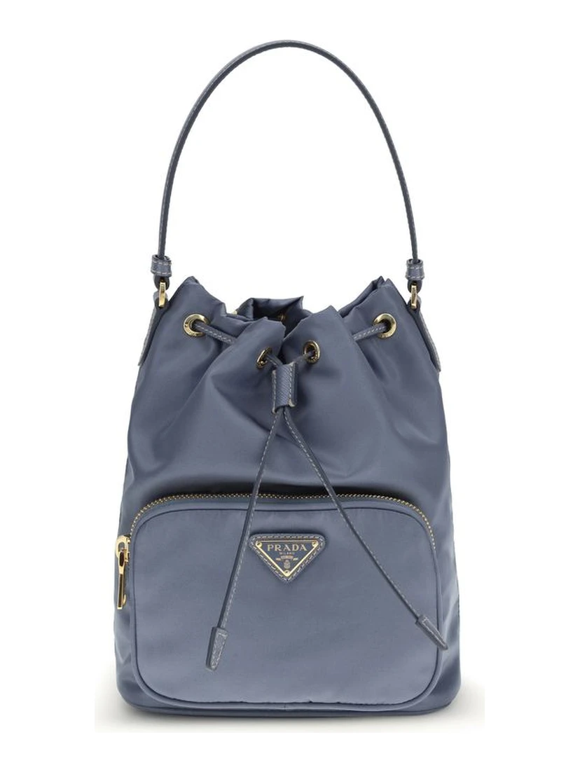 Blue Polyamide Backet Bag