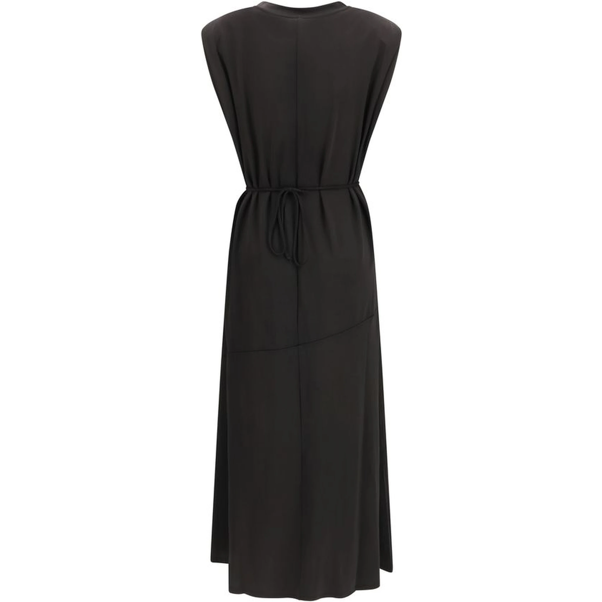 Black Acetate Casual Dress
