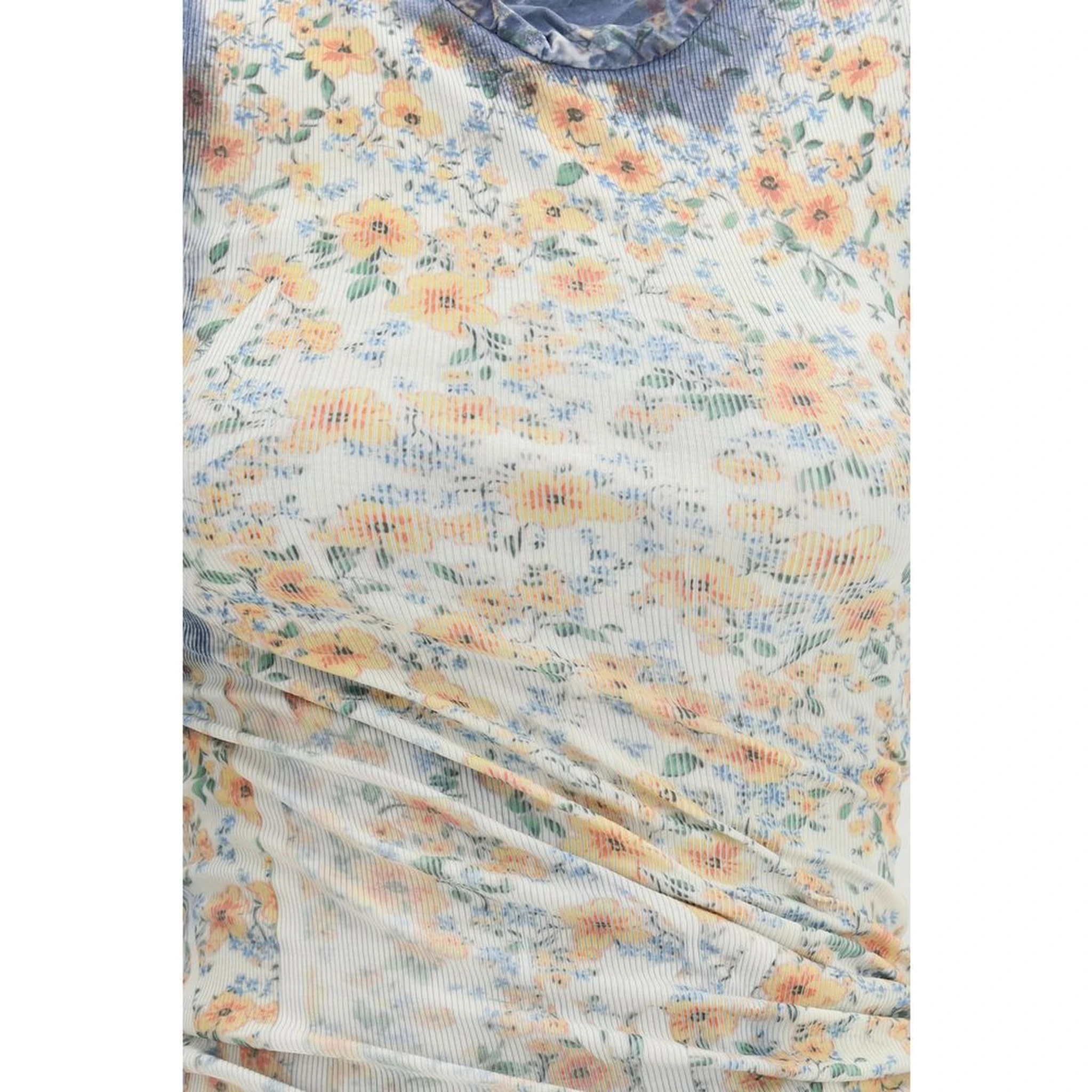 Multicolor Cotton Casual Dress