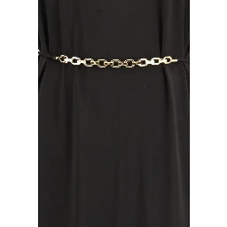 Black Acetate Casual Dress