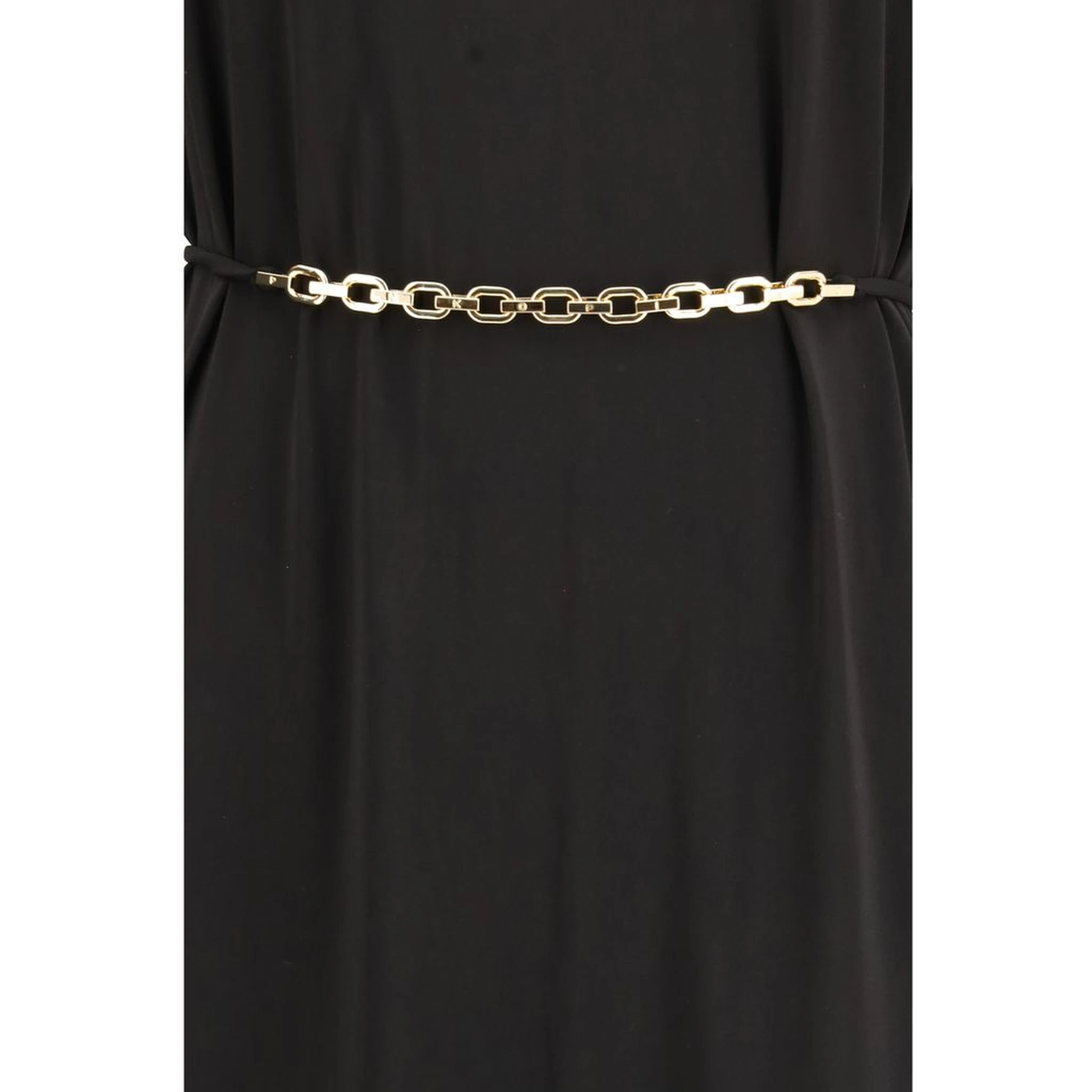 Black Acetate Casual Dress