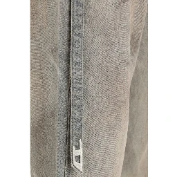 Gray Cotton Slim Fit Jeans