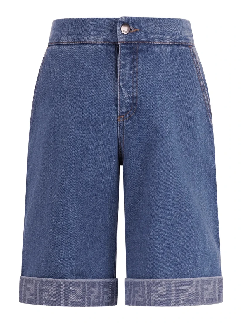 FENDI KIDS Shorts Blue