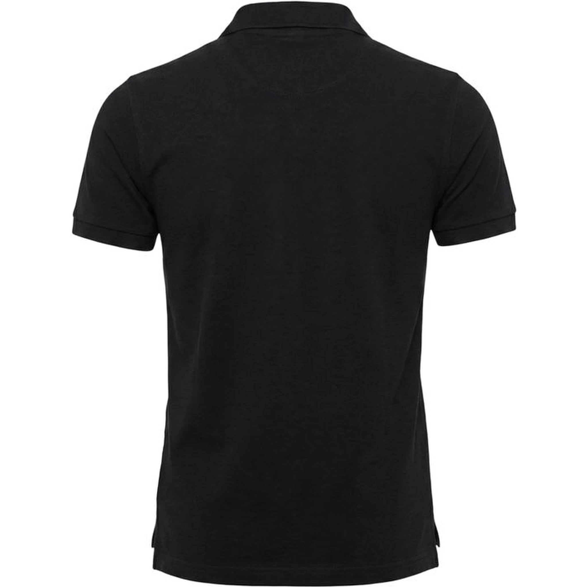 Black Cotton Polo Shirt