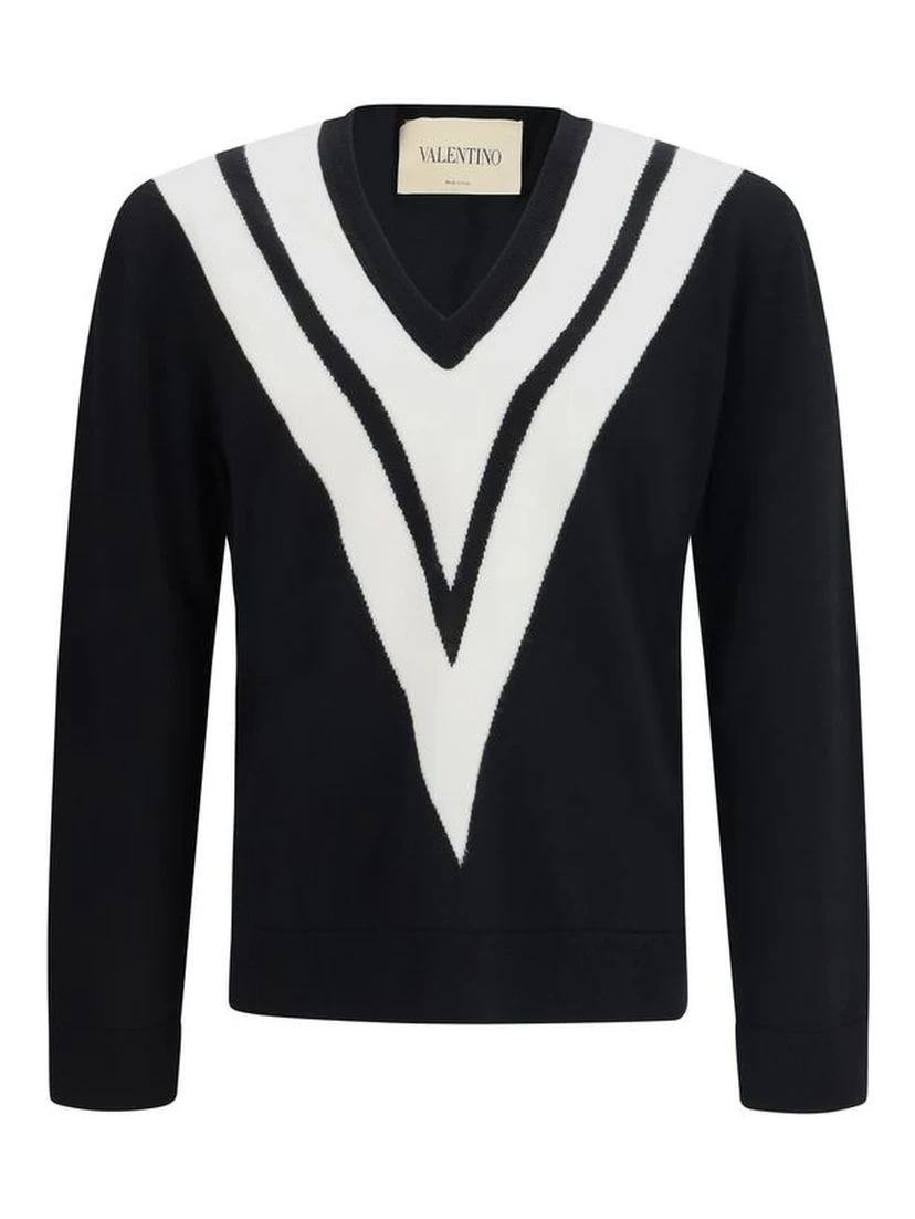 Black Fleece Wool Sweatshirt