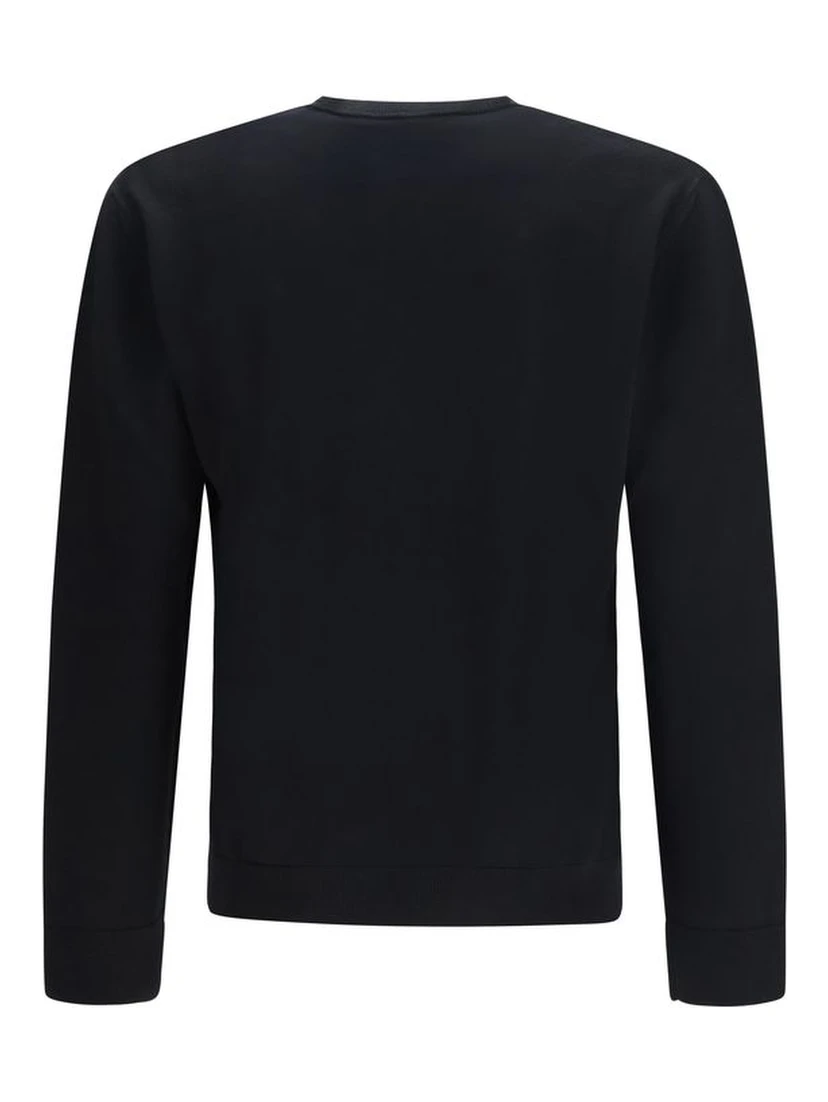 Black Fleece Wool Sweatshirt