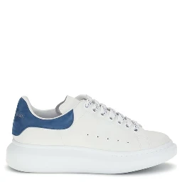 White Calf Leather Bos Taurus Platform Sneakers